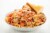 Home Chef Value Meal Creamy Tomato Pork Spaghetti With Parmesan And Garlic Bread Perspective: top