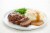 Home Chef Value Meal BBQ Meatloaf With Mashed Potatoes And Peas Perspective: top