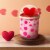 House of Velas XoXo Rose + Pear Valentine's Day Globe Scented Candle Perspective: top
