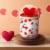 House of Velas Cutie Cherry + Sugar Valentine's Day Globe Scented Candle Perspective: top