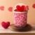 House of Velas Yours Berry + Basil Valentine's Day Globe Scented Candle Perspective: top