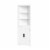 RiverRidge Monroe Tall Transitional Wood Corner Cabinet in White Perspective: top