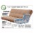 Kodiak Furniture Full-size Futon Cover in Handwoven Smoke Gray Fabric Perspective: top