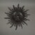 Copper and Gold Tone 16 Inch Diameter Metal Sun Wall Plaque Perspective: top