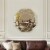 CHLOE's Reflection Contemporary-Style Octagon Golden Finish Wall Mirror 30 Tall Perspective: top