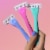 Billie 3-Blade Disposable Razors for Women with Easy Glide Aloe Shave Soap The Malibu Set Perspective: top