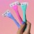 Billie 3-Blade Disposable Razors for Women with Easy Glide Aloe Shave Soap The Malibu Set Perspective: top