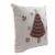 Christmas Tree With Snowflakes Pillow Fabric Holiday Decor 53009A Perspective: top