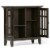 Simpli Home Bedford Wood Media Cabinet - Dark Tobacco Brown Perspective: top