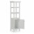Simpli Home Avington Contemporary Wooden Bath Storage Tower in Pure White Perspective: top
