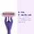 Skintimate Exotic Violet Blooms Disposable Razors Perspective: top