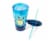 Pokemon Squirtle 16oz Plastic Carnival Cup Tumbler with Lid and Reusable Straw Perspective: top
