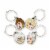 Golden Girls Wine Charms, Set of 4 Perspective: top