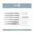 Slitzer 6-piece European Style Steak Knife Set Elegantly Contoured Kitchen Cutlery Perspective: top