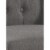Wooden Counter Height Stool with Fabric Padded Seat and Tufted Wing Back, Gray and Brown- Perspective: top