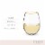 Gilded Stemless Wine Glass Set by Twine Perspective: top
