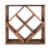 Acacia Wood Lattice Wine Rack by Twine® Perspective: top