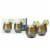 Viski 9568 Smoke Deco Cocktail Glasses - Set of 2 Perspective: top
