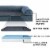 FurHaven Faux Fleece & Chenille Soft Woven Cool Gel Sofa Dog Bed|Jumbo, Orion Blue Perspective: top