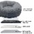 FurHaven Calming Cuddler Long Fur Donut Pet Bed For Dogs & Cats - Gray , Small - 23 Perspective: top
