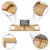 Casafield Bamboo Bathtub Caddy, Expandable Wooden Bath Tray Perspective: top