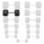 40 lb Pair Rubber Coated Hex Dumbbell, Cast Iron Hand Weight Set Perspective: top