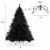 7.5FT Black Spruce Artificial Holiday Christmas Tree with Metal Stand Perspective: top
