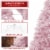 6FT Pink Spruce Artificial Holiday Christmas Tree with Metal Stand Perspective: top