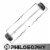 Rubber Fixed Barbell, 70 LB Pre-Loaded Weight Straight Bar Perspective: top