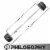 Rubber Fixed Barbell, 100 LB Pre-Loaded Weight Straight Bar Perspective: top