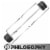 Rubber Fixed Barbell, 110 LB Pre-Loaded Weight Straight Bar Perspective: top