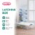 Sterilite 32 Quart Clear Plastic Stackable Storage Box Container (6 Pack) Perspective: top