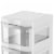 Life Story Classic 3 Shelf Storage Organizer Plastic Drawers, White (2 Pack) Perspective: top