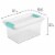 Sterilite Plastic Medium Clip Storage Box Container with Latching Lid, 8 Pack Perspective: top