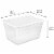 Sterilite 56 Quart Clear Plastic Storage Container Box and Latching Lid, 16 Pack Perspective: top