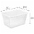 Sterilite 56 Quart Clear Plastic Storage Container Box w/ Latching Lid (24 Pack) Perspective: top
