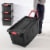 Sterilite 15 Gallon Durable Rugged Industrial Tote with Red Latches, 18 Pack Perspective: top