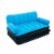 Bestway Multi-Max Inflatable Air Couch/Double Bed w/ AC Air Pump, Blue (2 Pack) Perspective: top