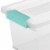 Sterilite Plastic Medium Clip Storage Box Container with Latching Lid, 36 Pack Perspective: top