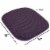 Sweet Home Collection | Honeycomb Memory Foam Non Slip 16 x 16 Chair Pad, Eggplant, 6 PK Perspective: top