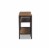 Baxton Studio Caribou Console Table in Oak Brown and Black Perspective: top