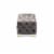 Baxton Studio Avara Modern Tufted Velvet Ottoman in Gray and Gold Perspective: top