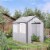 8' x 6' x 7.4' Walk-In Greenhouse Tunnel Portable Plant Garden Steel Frame Perspective: top