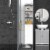 HOMCOM Bathroom Storage Cabinet Tall Towel Organizer Wood Tower Shelves Cupboard Perspective: top