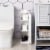 Small Bathroom Corner Cabinet Floor Doors Shelves Thin Toilet Vanity Perspective: top