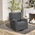 Manual Sofa Recliner Padded Seat Rocking Chair Lounger 360° Swivel w/Footrest Perspective: top