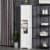 67” Wood Freestanding Bathroom Linen Tower Storage Unit Cabinet White Perspective: top