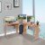 L-Shaped Corner Computer Office Desk  PC Table Workstation with  Keyboard Tray Perspective: top