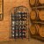 35 Bottle Large Metal Floor Freestanding Locking Wine Rack Jail Renaissance Cage Perspective: top