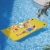 Floating Water Mat Float Pad Used in Lake Pool Water Beach Sea Ocean Yelow Perspective: top